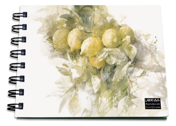Cuaderno apaisado Limones de Pedro Cano
